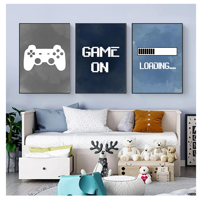 Gaming Accessories Bedroom - Décoration murale pour chambre d'enfant garçon,
