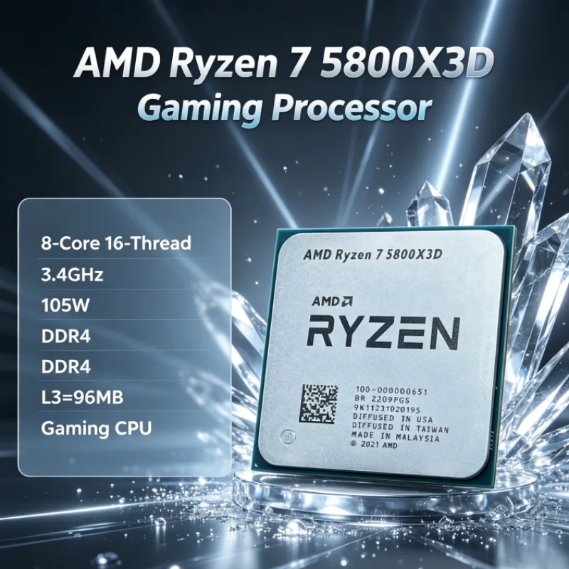 Amd Cpu Ryzen 7 - Processeur de jeu AMD R7 5800X3D