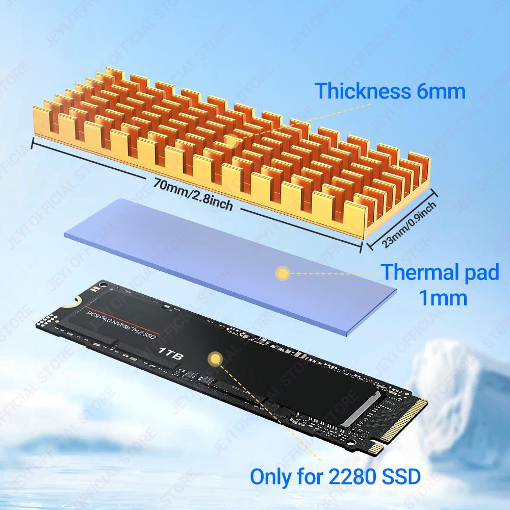 JEYI M.2 SSD dissipateur therm - M2 Heatsink Cooler avis et prix