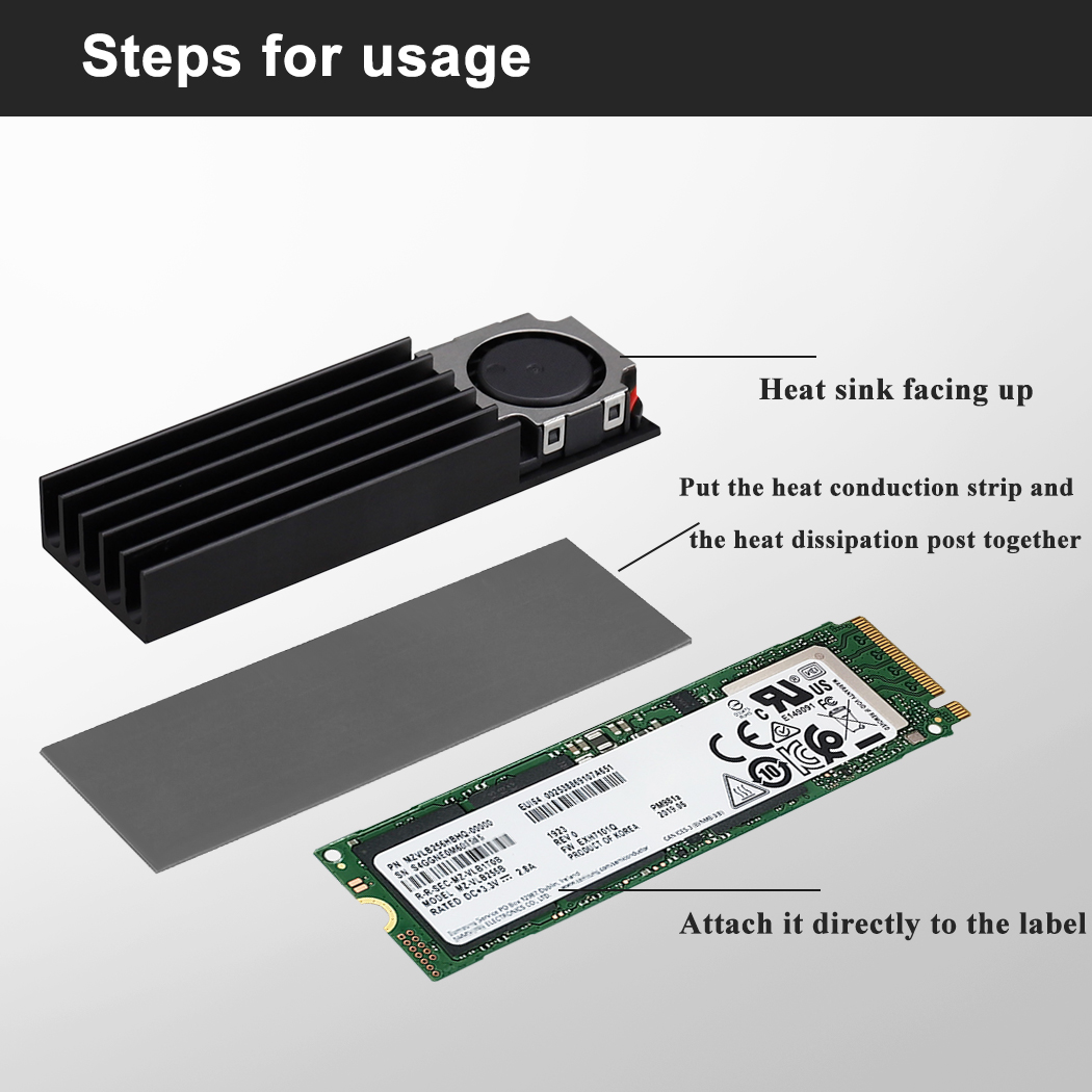 Gdstime M.2 2280 22110 ventila - M2 Heatsink Cooler avis et prix